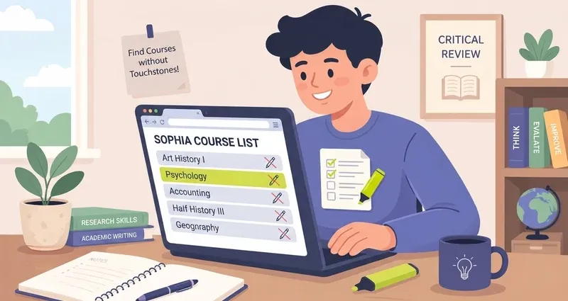 Sophia Learning courses without touchstones featured image